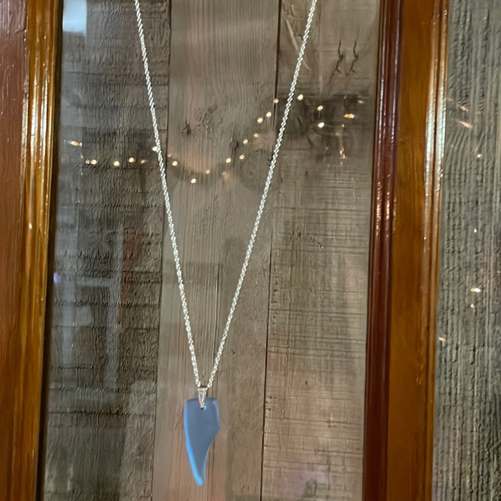 Montana Yellowstone River Glass Necklace